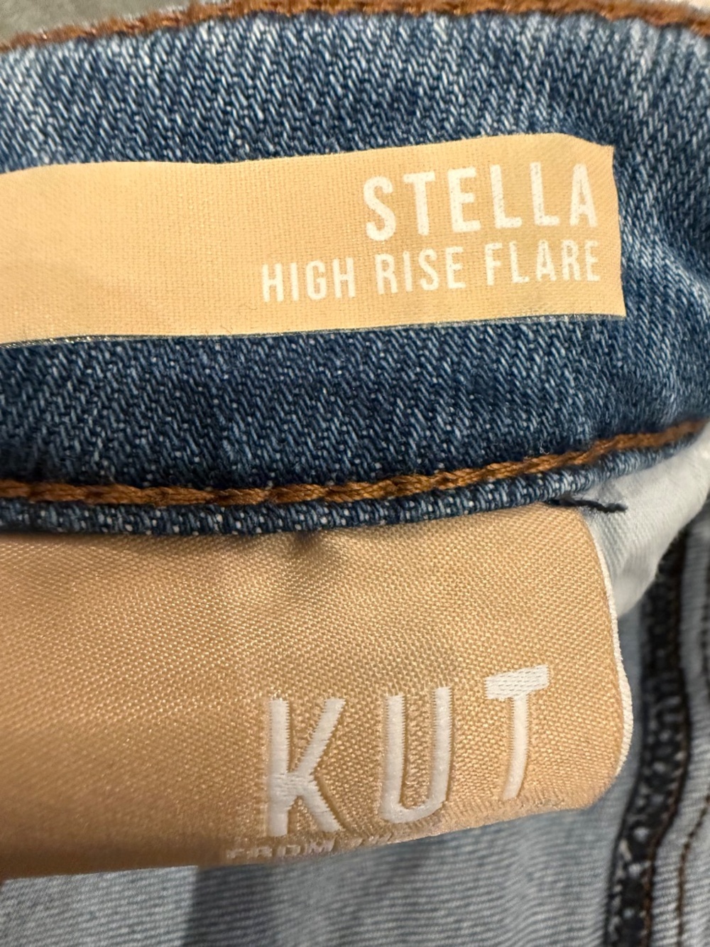 KUT from the Kloth Stella High Rise Flare Jeans – Bomb Pop – Size 29 - Picture 3 of 4